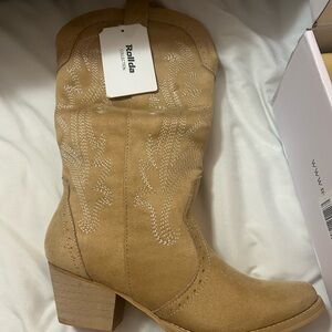 ROLLA'S Camel suede Heeled Boots
